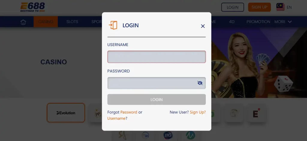 E688 Login Guide